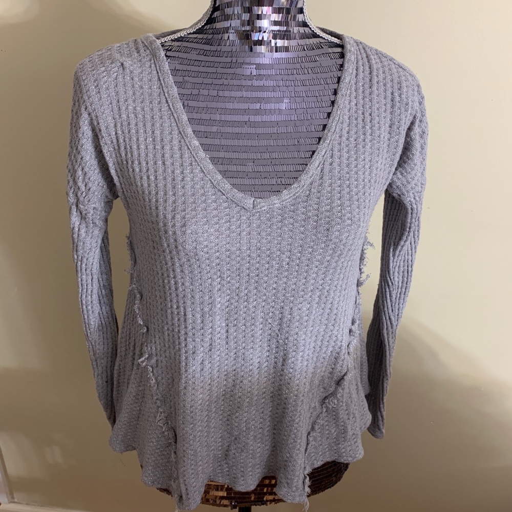 Juicy Couture Grey V-Neck Long Sleeve